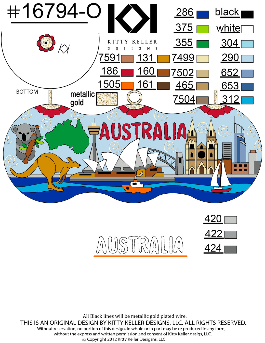 Australia Themed Ornament