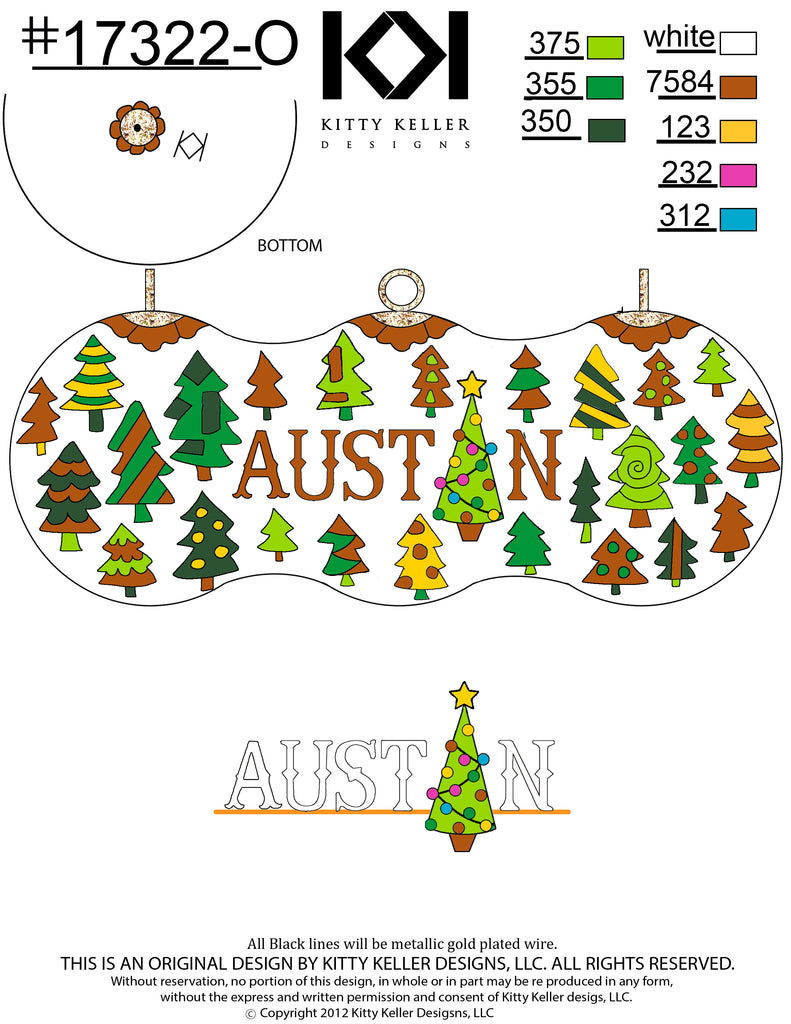 Austin with Scattered Trees- White