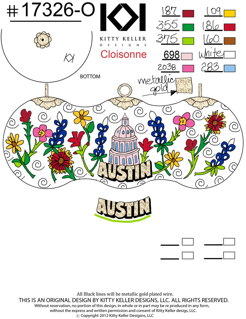 Texas Capital with Austin and Wildflowers