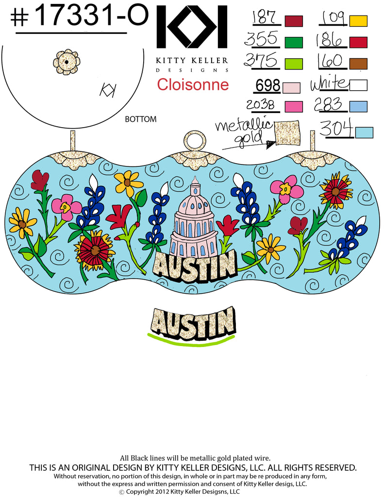 Austin, State Capitol with Wildflowers