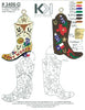 Fort Worth themed boot shape