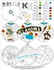 Oklahoma themed ornament - white