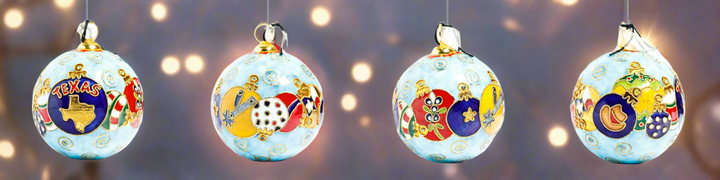 Texas Colorful Ornaments Scene