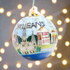 NOLA Cityscape Round Cloisonne Orn