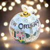NOLA Cityscape Round Cloisonne Orn