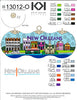 NOLA Cityscape Round Cloisonne Orn
