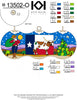 Texas Christmas with Santa & pack/State Flag & Steer/Cactus with Lights