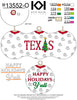 Happy Holidays Y'all/Texas/White BG
