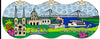 Savannah Georgia Round Cloisonné Christmas Ornament