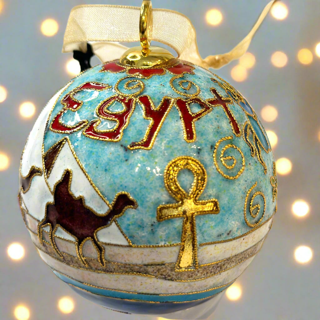 Egypt Themed Ornament with Pyramids