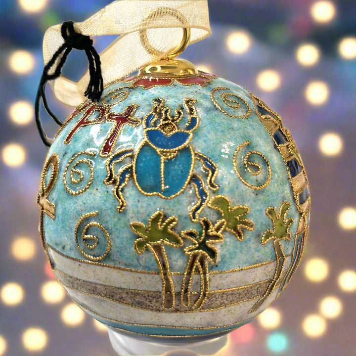 Egypt Themed Ornament with Pyramids