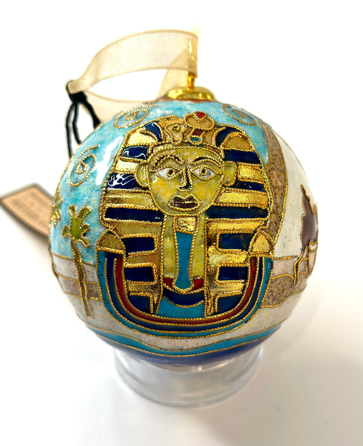 Egypt Round Cloisonné Christmas Ornament