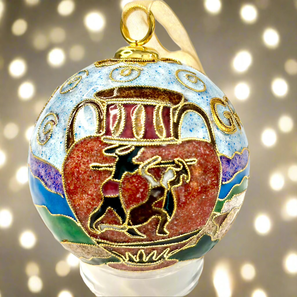 Greece themed ornament – Kitty Keller Designs