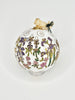 Alaska Wildflowers White Cloisonné Christmas Ornament