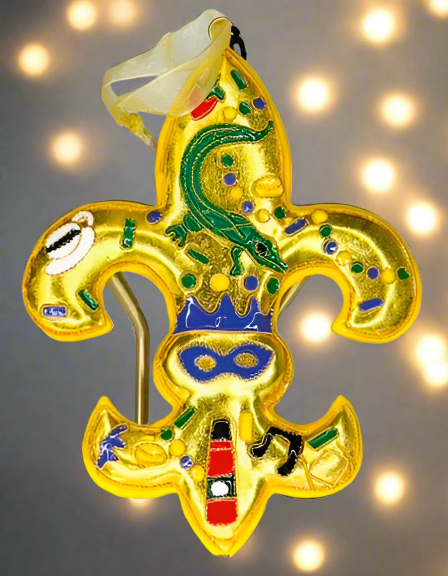 FDL Shape with Gold Background and Icons
