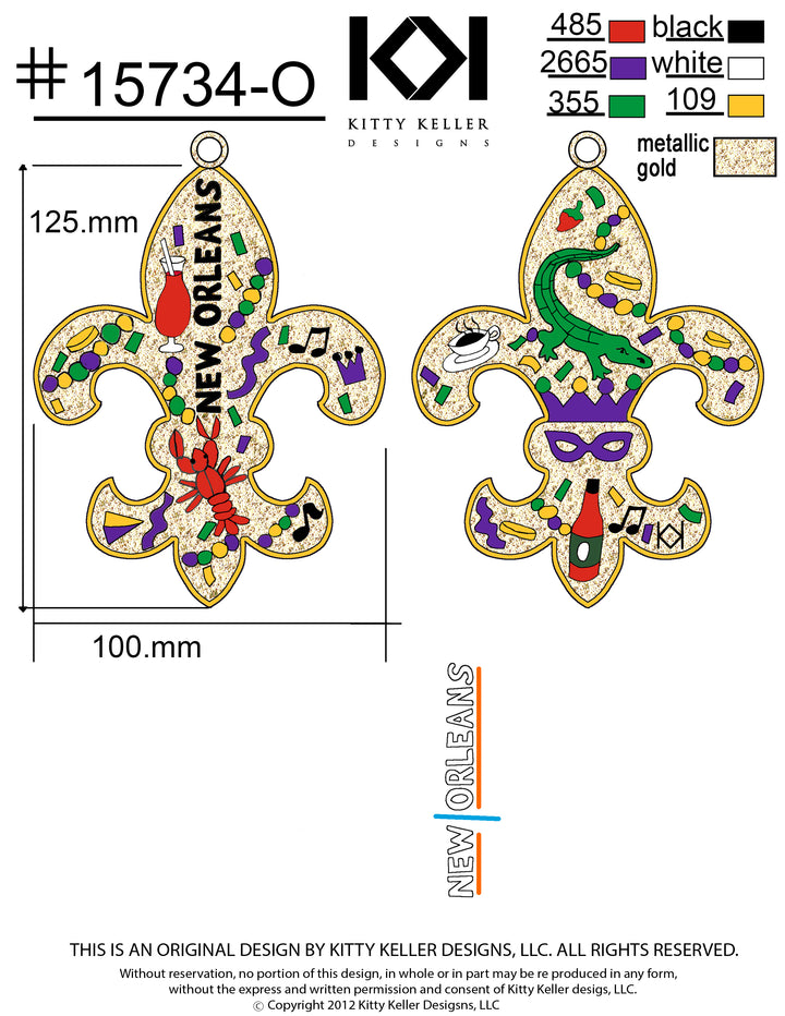 FDL Shape with Gold Background and Icons