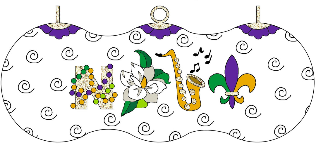 NOLA - Beads, Magnolia, Sax, & FDL
