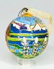 Grizzly with Cub in Lupine Cloisonné Christmas Ornament