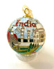 India Round Cloisonné Christmas Ornament
