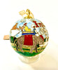 India Round Cloisonné Christmas Ornament