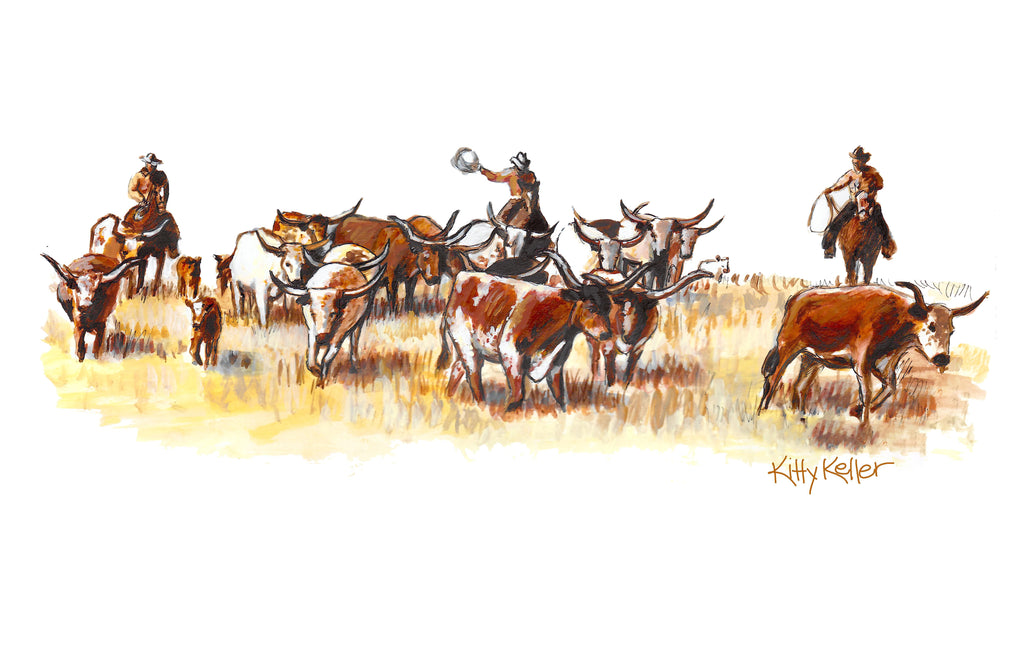 Round Up #2 Giclee Print