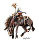 Bucking Bronco Giclee Print