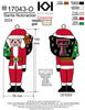 Texas Tech University Red Raiders Santa Nutcracker Shape Cloisonné Christmas Ornament