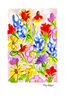 Wildflower Tile - Pink Giclee Print