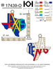 Texas Shape with Texas in colorful letters