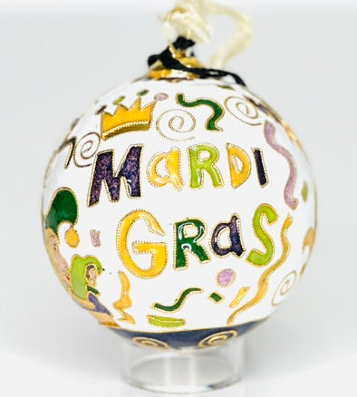 Mardi Gras Float, New Orleans, Louisiana - White Background