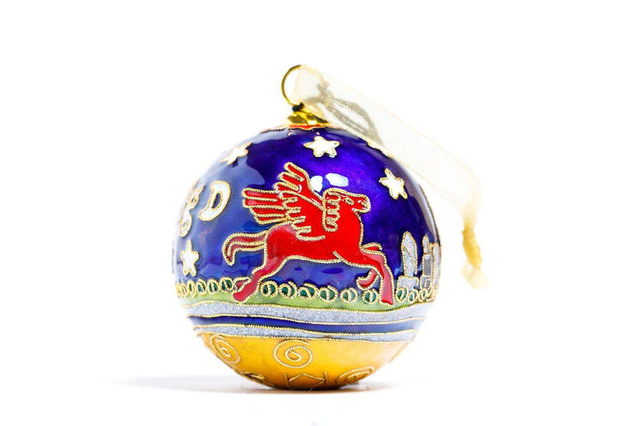 Dallas TX City themed ornament round