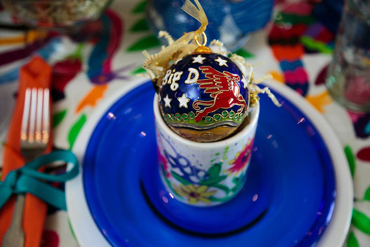 Dallas TX City themed ornament round