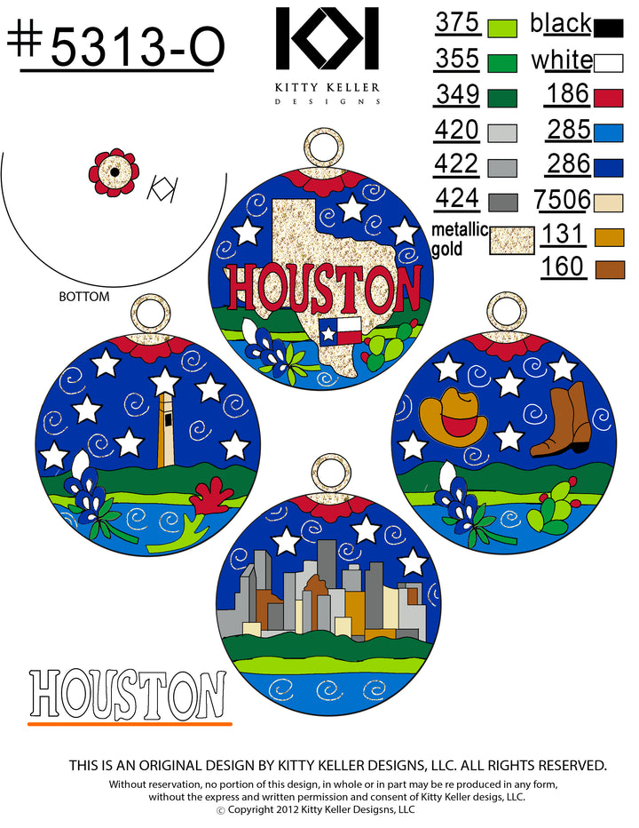 Houston Icons and Skyline