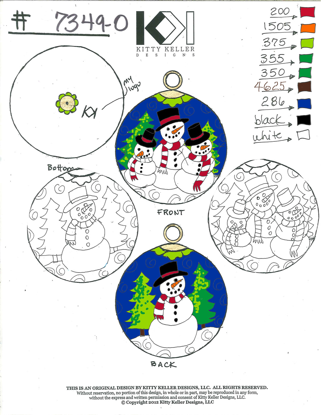 Snowman Grouping Scene