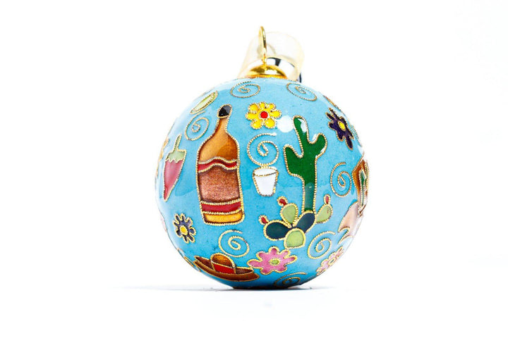 Mexico themed blue background
