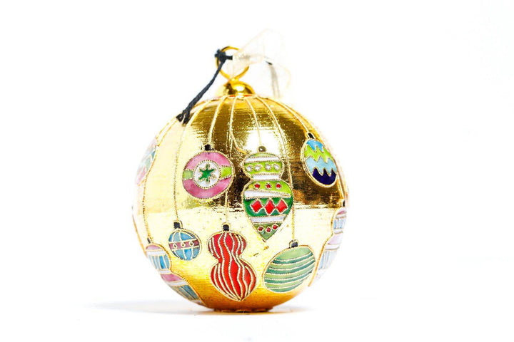 Ornaments Hanging Metallic Gold