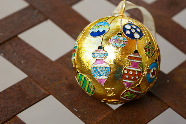 Ornaments Hanging Metallic Gold