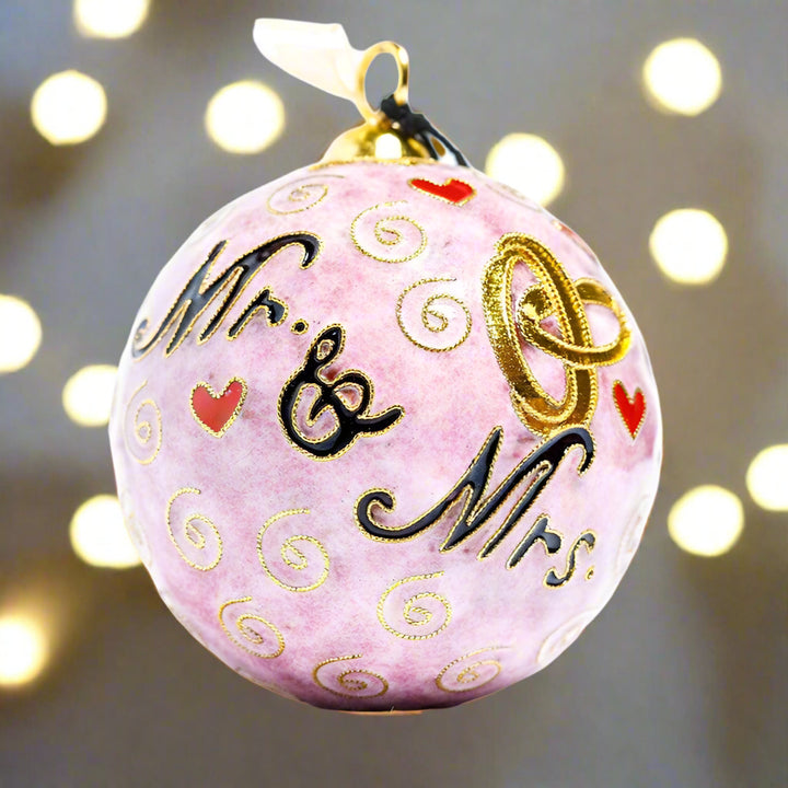 Mr & Mrs Wedding Themed Pink BG