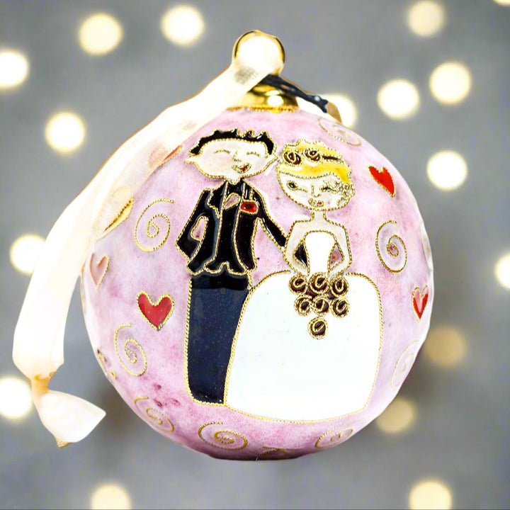 Mr & Mrs Wedding Themed Pink BG