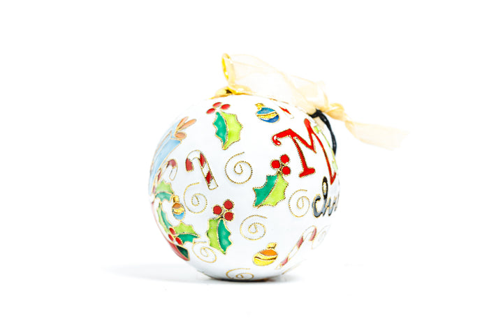 Merry Christmas with Stocking Holly Candy Cane