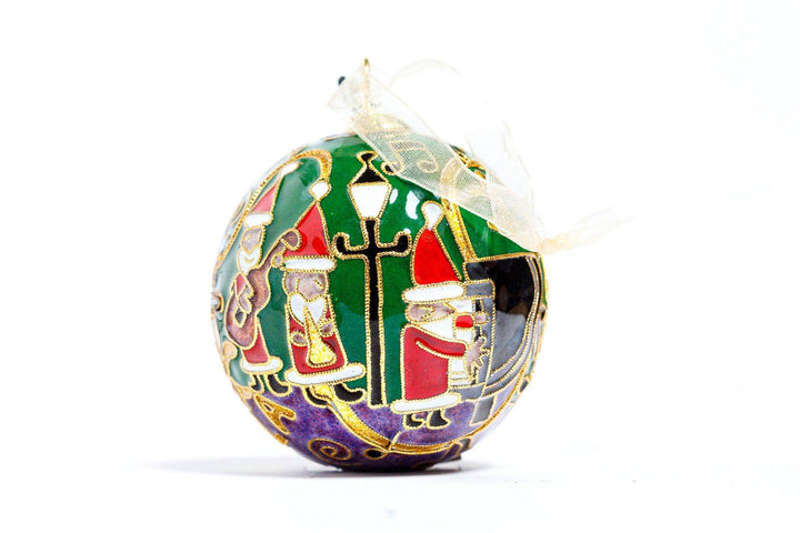 NOLA Jazz Dancing Santas Green