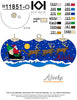 Alaska Santa and Caribou with Sleigh Cloisonné Christmas Ornament