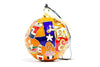 Texas Eats' Foods of Texas Round Cloisonné Christmas Ornament