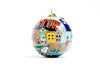 Charleston South Carolina Postcard Round Cloisonné Christmas Ornament