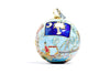 Charleston South Carolina Postcard Round Cloisonné Christmas Ornament