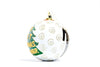 Our First Christmas Together Bride & Groom Round Cloisonné Christmas Ornament
