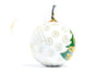 Our First Christmas Together Bride & Groom Round Cloisonné Christmas Ornament