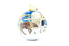 Alaska Nativity Cloisonné Christmas Ornament