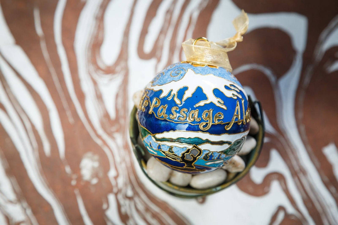 Inside Passage - Alaska Cloisonné Christmas Ornament