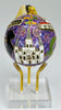 New Orleans Round Orig, Icons all over, Purple BG